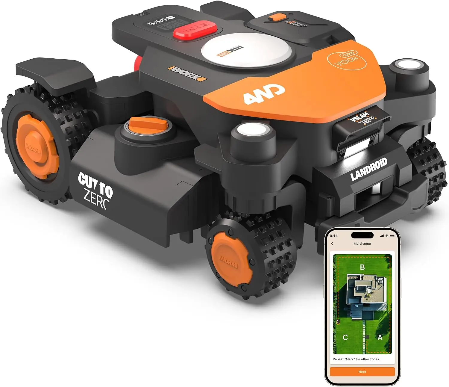 Worx Landroid Vision Cloud 4WD — Produktbild